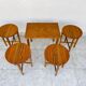 Vintage Scandinavian coffee table in teak from the 1960s.