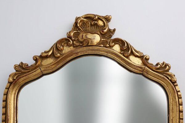 Miroir baroque en bois doré de style Louis XV, XXe siècle, France