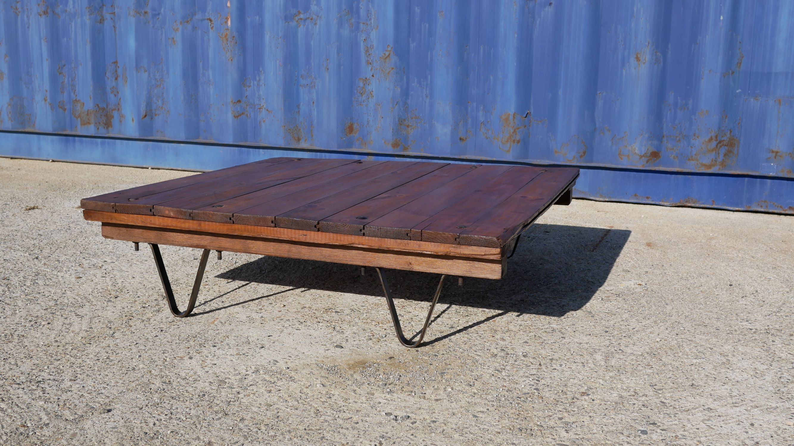 Industrial coffee table
