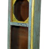 Burmese teak glazed wall display case