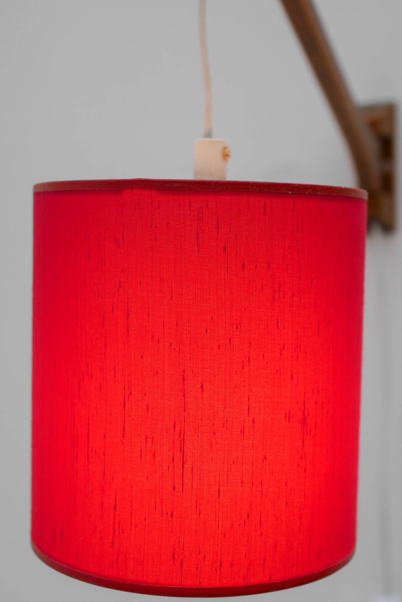 Scandinavian Mid-Century modern Wall lamp/swing teak lamp