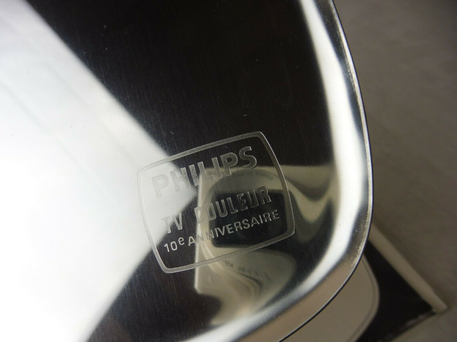 Old cup/empty pocket, stainless steel Philips collector new, vintage