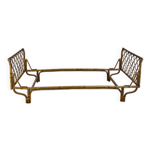 lit en rotin et bambou,