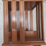 small wooden rotating bookcase