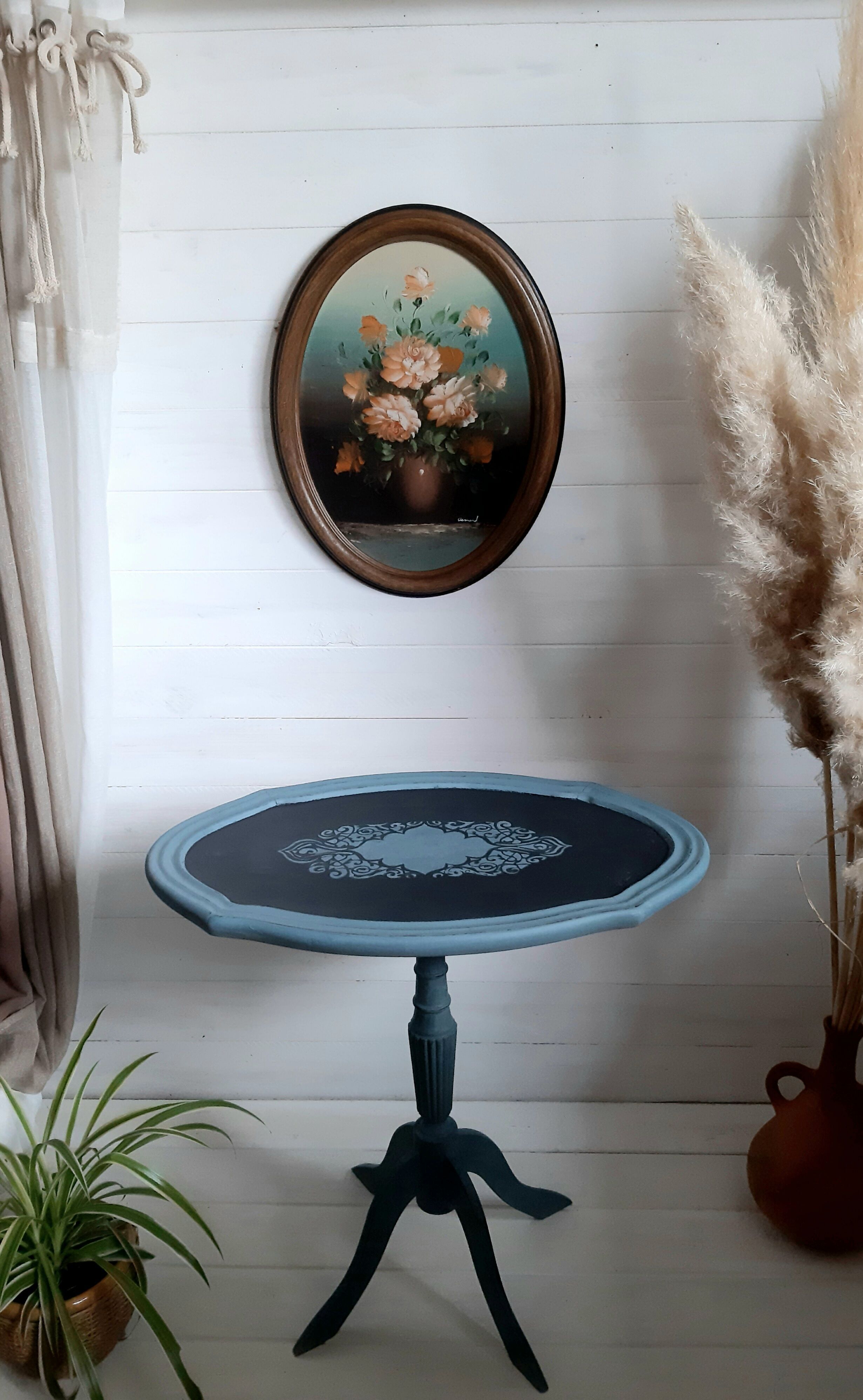 Small old violin table