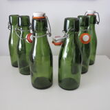Bouteille en verre verte