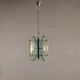 Suspension vintage des années 1960 en verre et métal, Italie