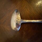 Porridge spoon silver plated goldwork felix freres floral decoration
