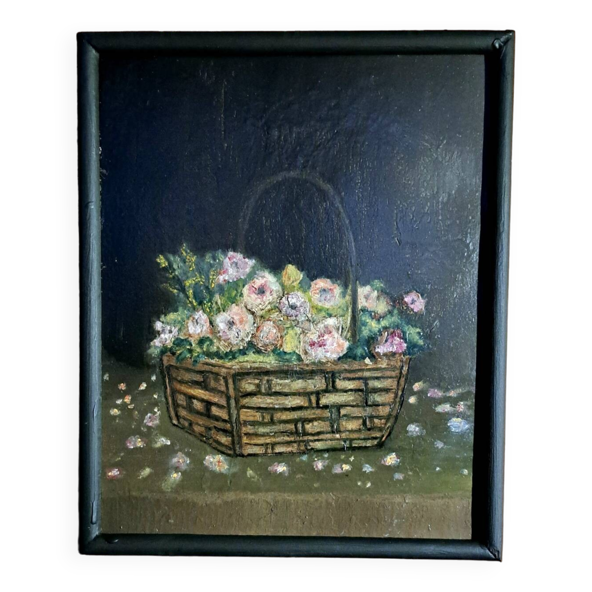 Painting - Oil on cardboard, Still life - 1905, French school + impressionism