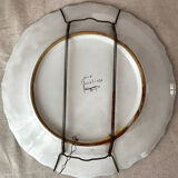 Decorative earthenware plate from Moustiers