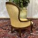 Napoleon III armchair from the 19th century in walnut.