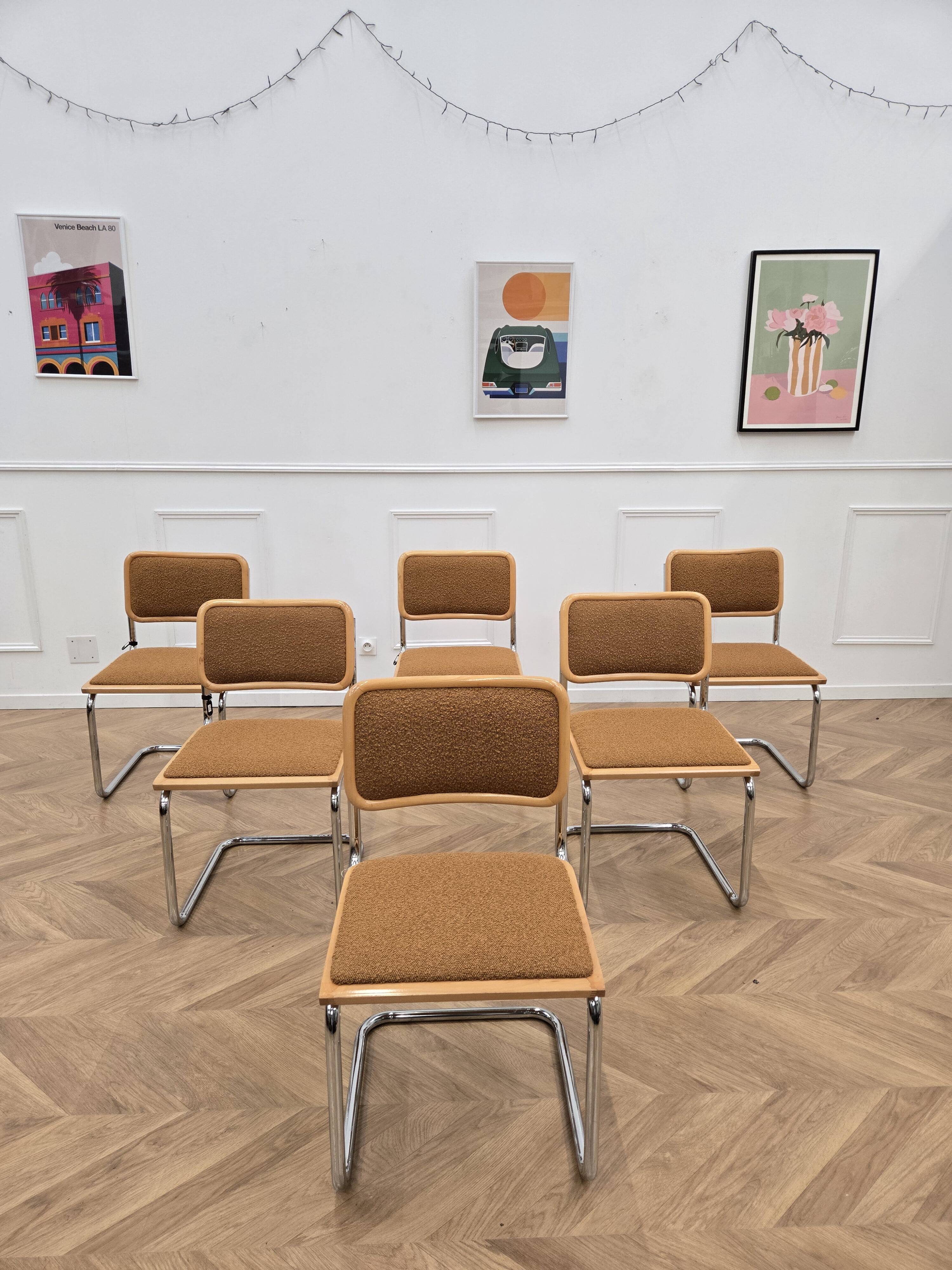 6 vintage B32 chairs