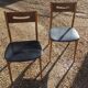Paire de chaises scandinaves noires