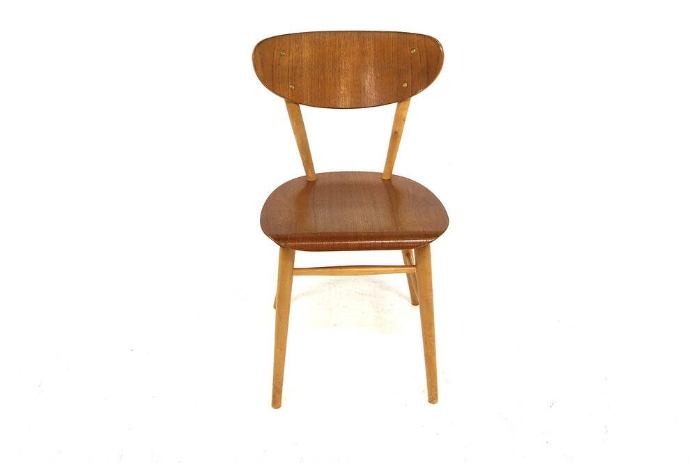 Set of 4 Scandinavian teak chairs, Sweden, 1960