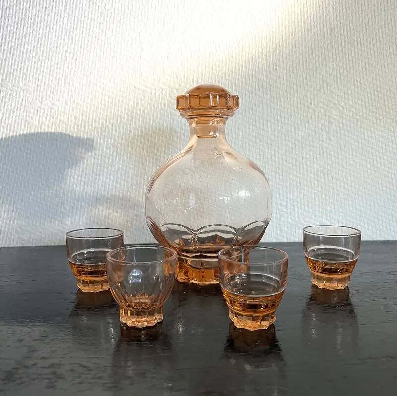 Vintage liqueur service