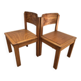 Pair of vintage chairs from the 1970s by Pierre Bégué