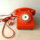 Orange phone to dial socotel s63 of the 1980s