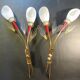 Pair of muguet sconces by Lunel 1950s