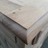 Raw wood sideboard