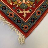 XL Vintage Arts and Crafts, W Morris style Rug 400x296 cm, Red Blue