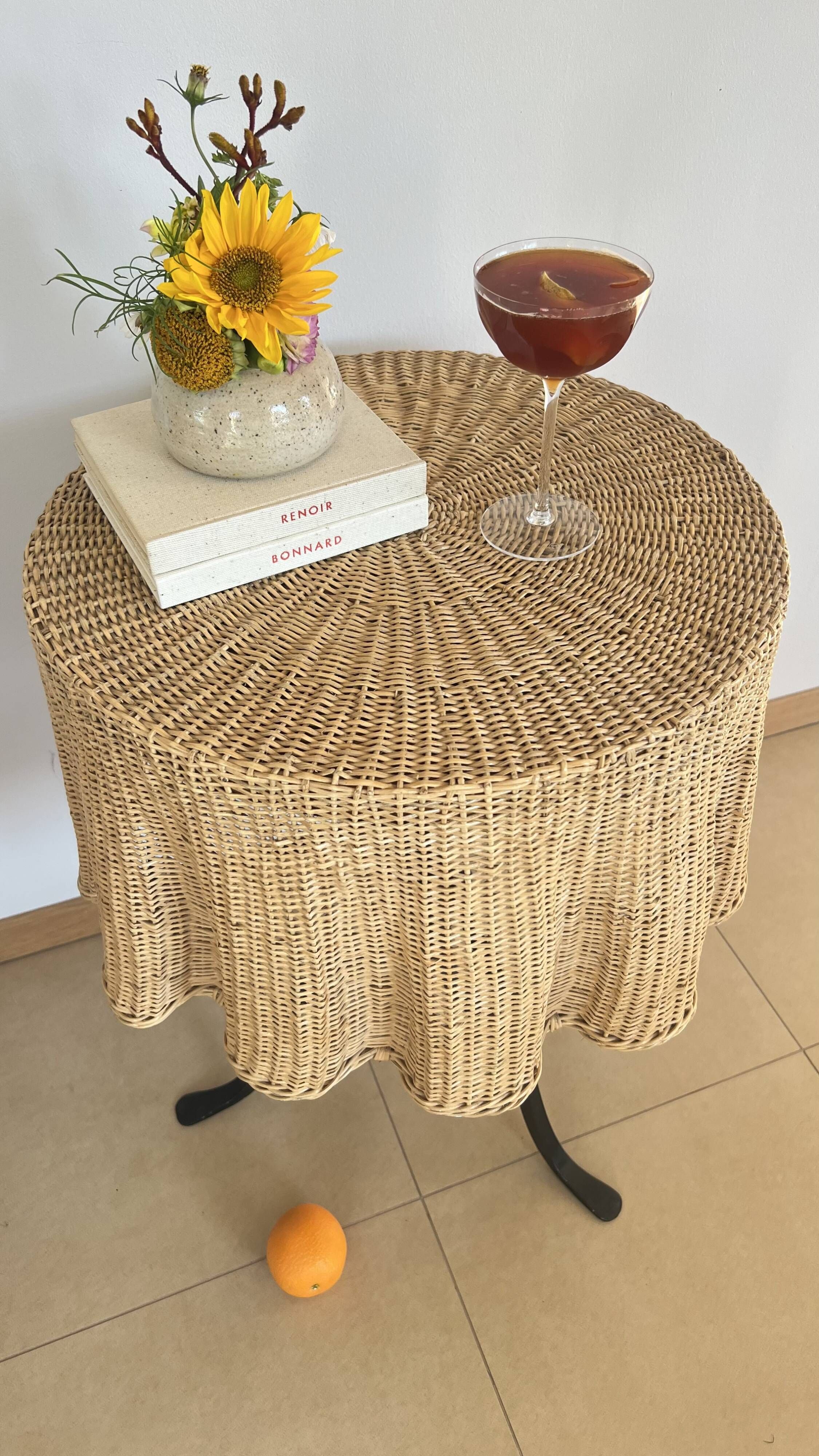 Table Trompe l’œil Ghost in Wicker