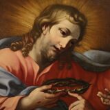 Peinture religieuse du XVIIème siècle, Sainte Catherine de Sienne choisit la couronne d'épines