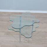Alessandro Mendini post-modern glass coffee table 1980s