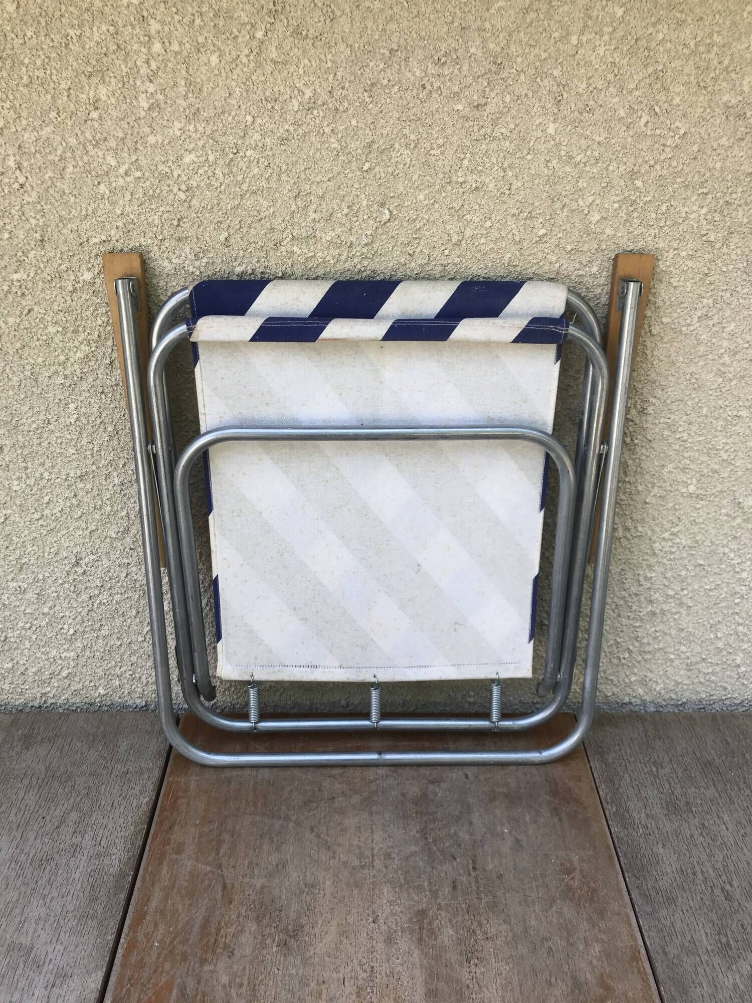 Old metal fold chair 1970