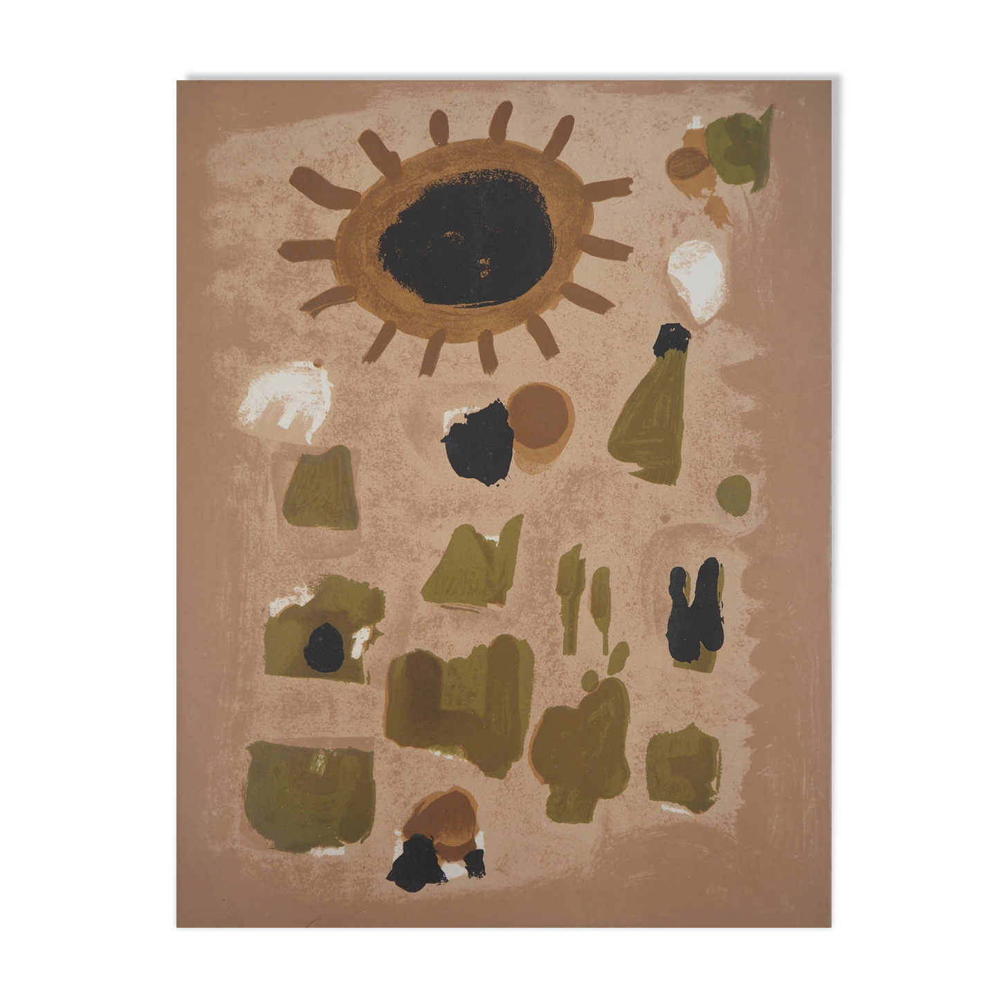 Roger Bissiere: Sunny Landscape - Original Lithograph