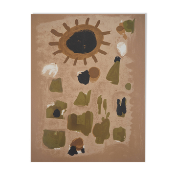 Roger Bissiere: Sunny Landscape - Original Lithograph