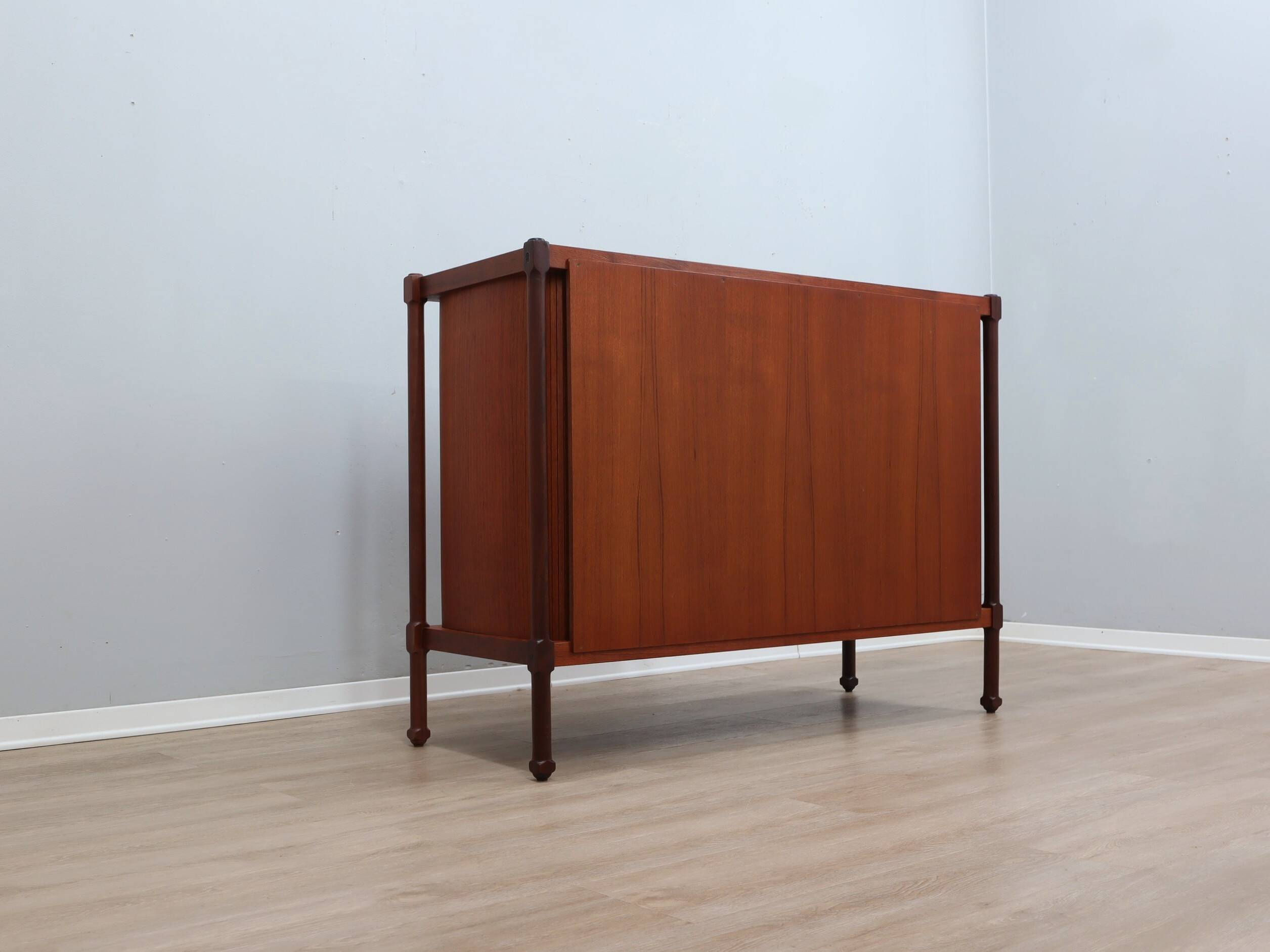 1950s mid-century teak storage cabinet bar F.lli Proserpio