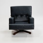 Swivel rosewood model 401 armchair by Menilio Taro for Cinova, 1960s