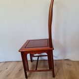Asian table + 6 round/extendable/oval chairs in rosewood