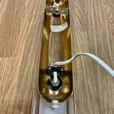 Pair of glass wall lights Scandinavian design 1960.