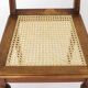 Antique Belgian Dining Chair, Restored Cane Chair, Beech Wood, c. 1930s