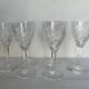6 Saint Louis crystal white wine glasses