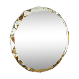Bevelled round mirror 49cm