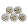 Set of 5 plates Sovirel France 70s