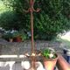 Six-headed coat holder in curved wood vintage 40s-50s