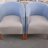 Pair of club style armchairs