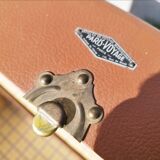 Large vintage arched travel storage trunk