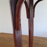 Art nouveau thonet stool bentwood and velvet