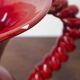 Vase en barbotine rouge