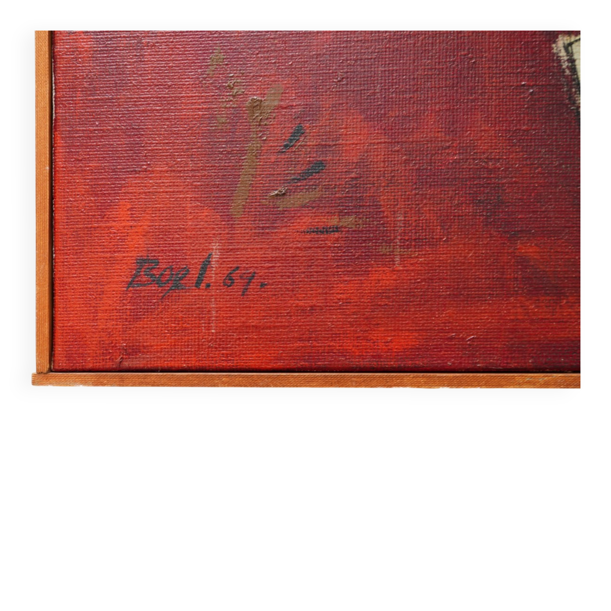 Maurice Boel, Composition Abstraite Rouge 1964
