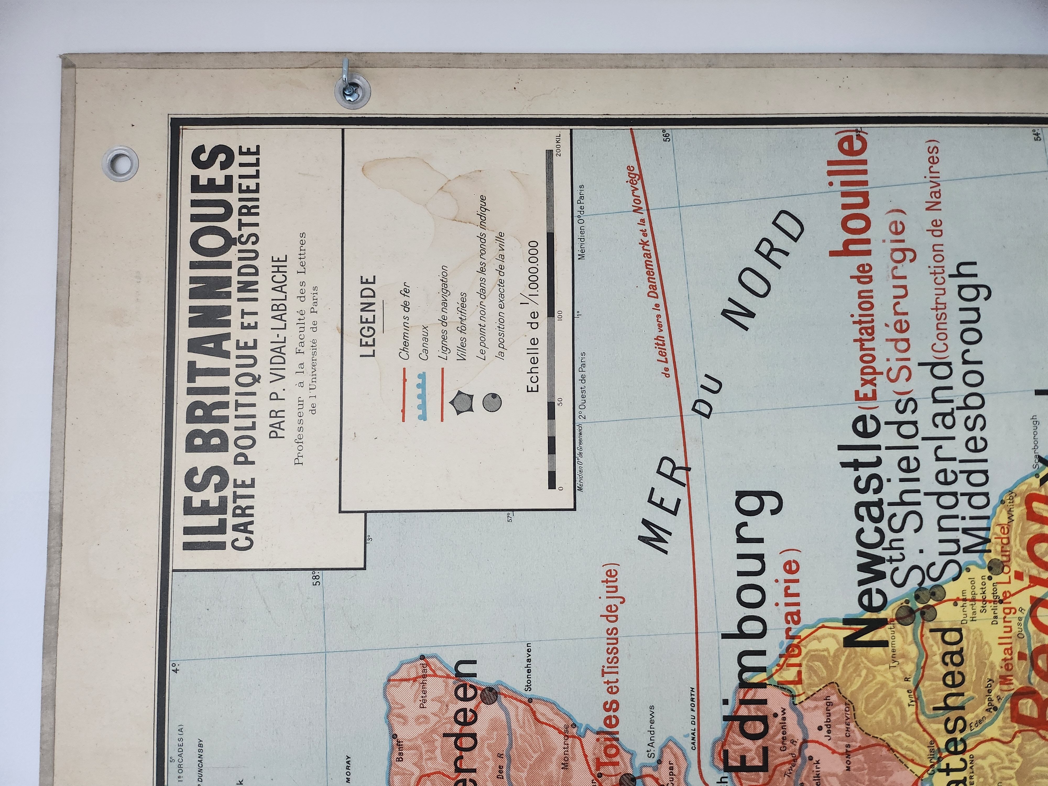 Vidal lablache school wall map 28 and 28 bis