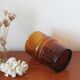 Large vintage amber glass decanter/pitcher