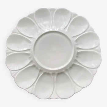 Porcelain oyster serving dish from Limoges Giraud