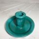Old caves dieulefit green ceramic + cove vintage candlestick pair