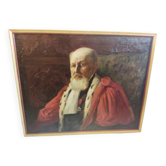 Portrait of the magistrate oil on canvas