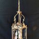 Lantern 3 lights bronze and brass